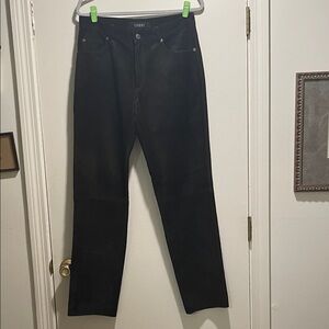 Gucci Suede Deep Chocolate Brown Tapered Suede Leg High Waisted Pants 90’s-2000